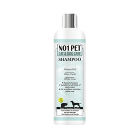 witte vacht shampoo voor hond en kat no1pet