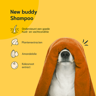 Chomi pets - Puppy &amp; Kitten - New Buddy Shampoo - 200 ml - Amandelolie - Kokosnoot - Dagelijks gebruik