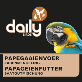 PAPEGAAIENVOER _ ZADENMENGELING-1,5KG-NOTEN-ZONNEPITTEN