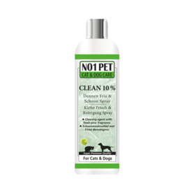 NO1pet - Fris en schoon spray - 1000ML - RTU reinigingsmiddel - dierenverblijf -kattenbakken - kennels - hondenmanden