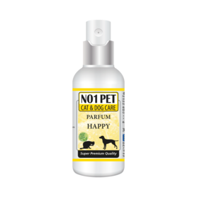 NO1pet - Happy Parfum - 1000ML- Citrus vanillegeur - alcoholvrij - waterbasis
