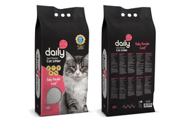 Daily kattenbakvulling 10 KG - silicat korrels - hoog absorptievermogen - baby poedergeur - Snel Klonterend