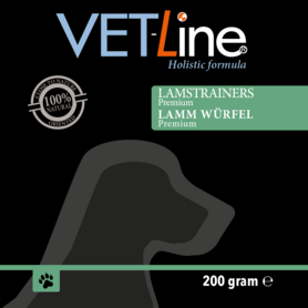 VETLINE - Lamm Würfel Premium – Natürlicher Hundesnack ohne Zusatzstoffe
